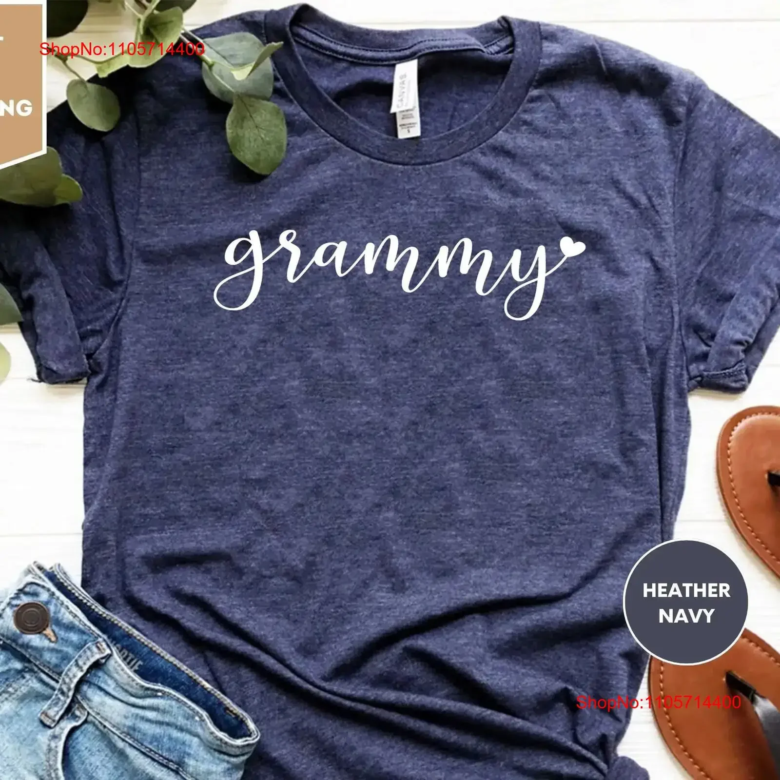 Grammy T Shirt for Cute HearT Grandmother Birthday Mothers Day vintage Washed Top For Everyday Wear Stylish Versatile