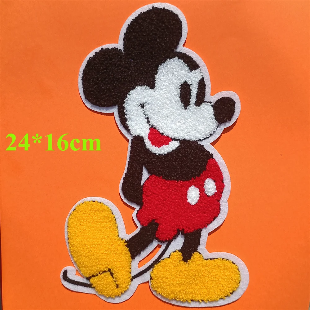 1 Piece Anime Cartoon Minnie Big Head DIY Clothes Patch Embroidery Iron Patch Clothes Hole Sticker Kids Clothing Patch Sticker