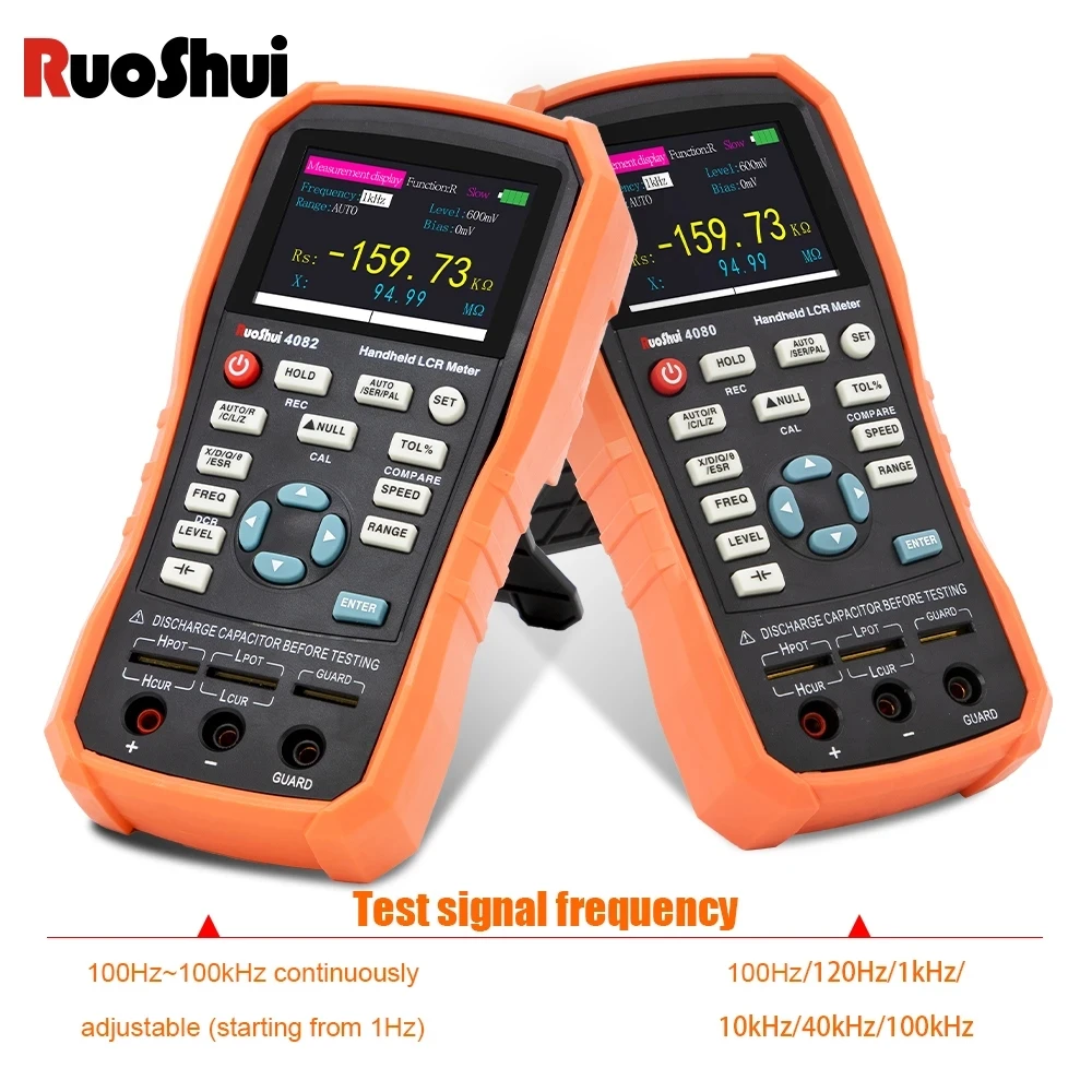 Handheld LCR Meter Digital Bridge Capacitance Inductance Resistance Multimeter Tester ESR Calibration With USB Super Capacitor