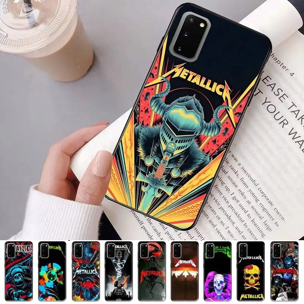 M-Metallica Band Phone Case For Samsung S 24 Fe 25 Ultra Plus 20 Lite 21 30 22 23 24 22 Ultra 5G Fundas