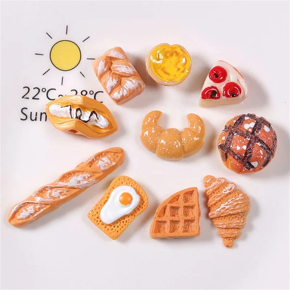 

3D Simulation Cake Silicone Mold Waffle Croissant Biscuit Baking Mold DIY Scented Candle Mold Resin Molds Cake Decorating Tools