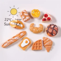 3D Simulation Cake Silicone Mold Waffle Croissant Biscuit Baking Mold DIY Scented Candle Mould Resin Molds Cake Decorating Tools