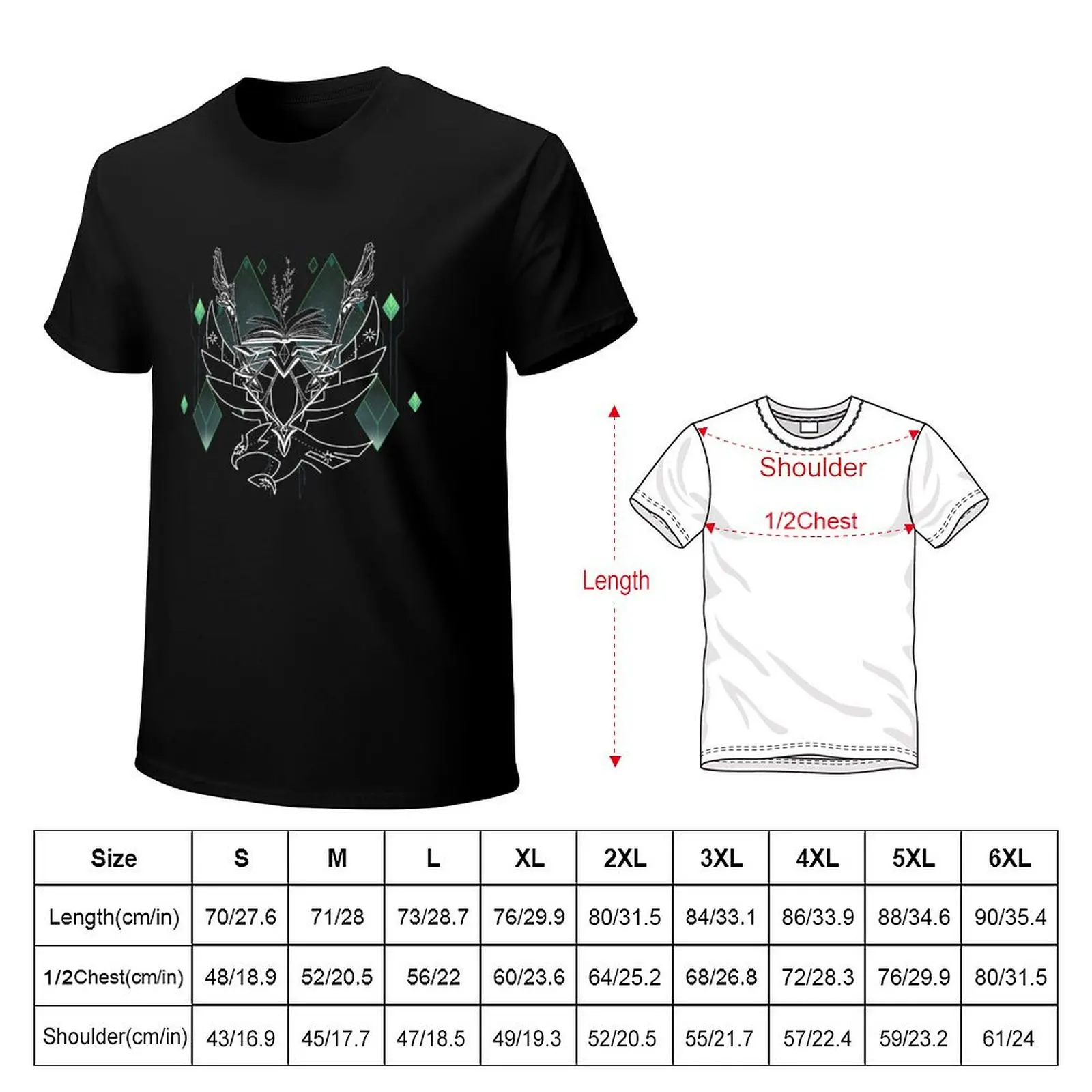 Al Haitham Constellation Design White T-Shirt Work Outdoor T-Shirt for Men