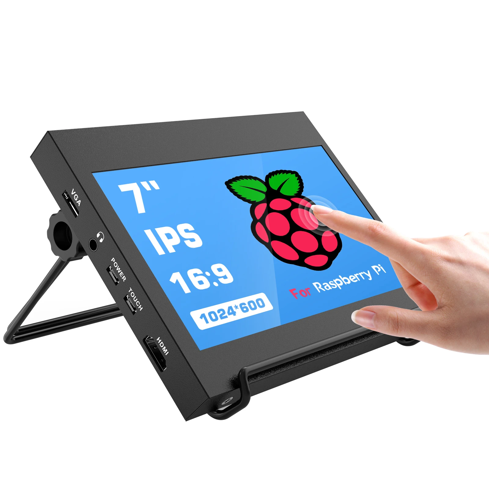 شاشة IPS تعمل باللمس بالسعة ، راسبيري بي 4 ، 7 بوصة ، شاشة عالية الدقة لأجهزة الكمبيوتر المحمول التي تعمل بنظام Windows ، * x * * ، Pi4 3