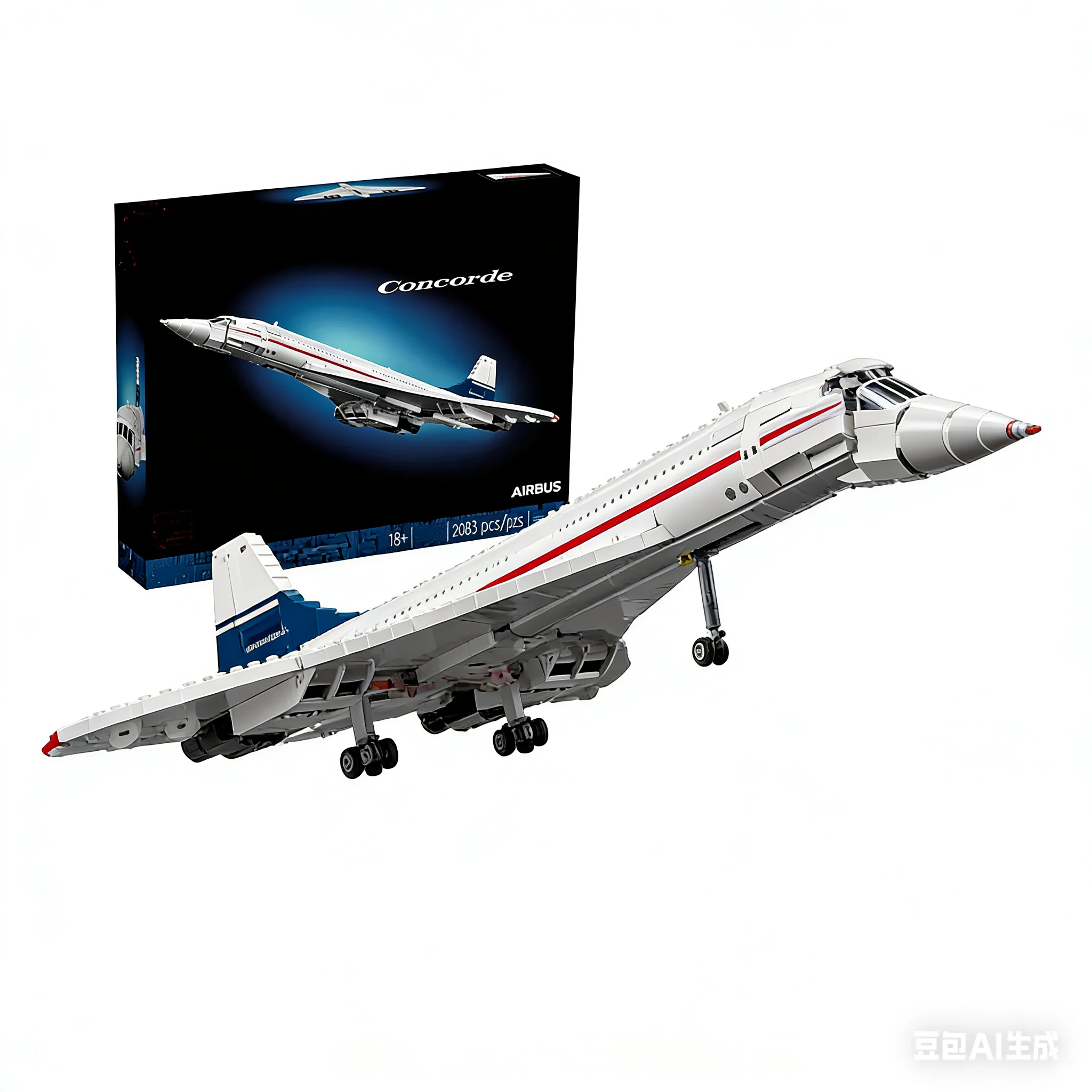 

Конструктор «Сверхзвуковой самолет» 10318, 2083 детали, модель самолета Concorde, подарки для детей на праздники и торжества