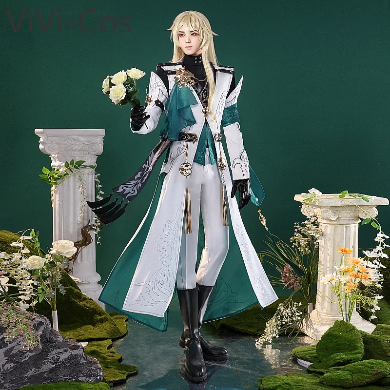 ViVi-Cos Honkai: Star Rail Luocha Game Suit Gorgeous Handsome Cosplay Costume Halloween Carnival Party Role Play Outfit Men