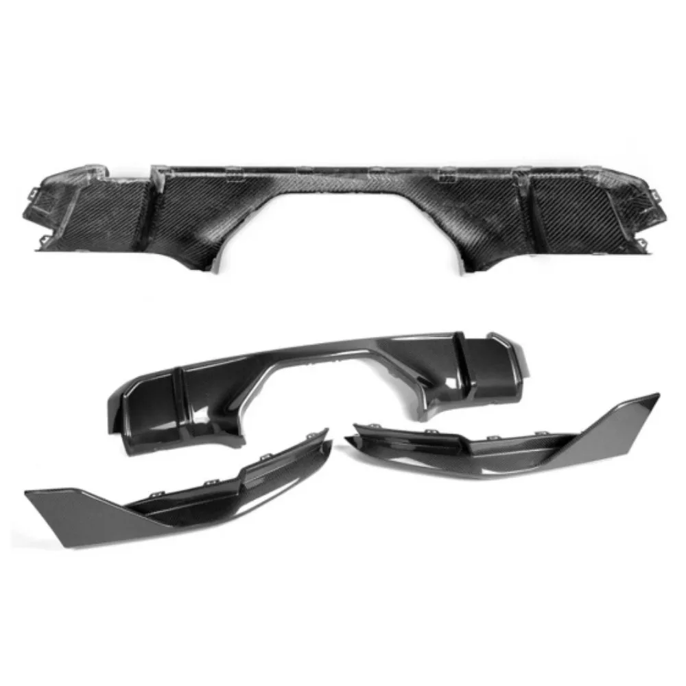 Per BMW M3 M4 G80 G82 G83 diffusore paraurti posteriore per auto in fibra di carbonio a secco splitter posteriori Spoiler labbro posteriore Kit