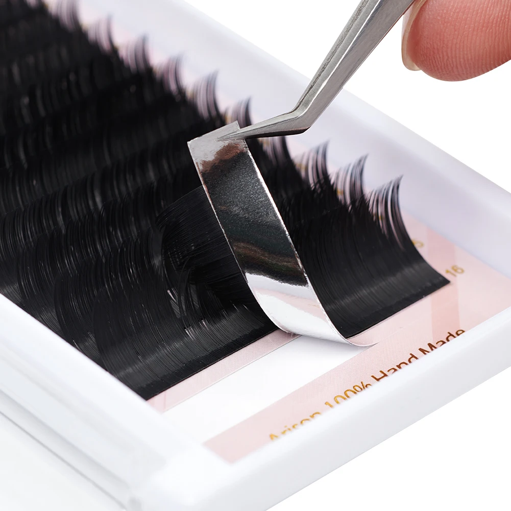 Arison False Eyelashes 12 Rows Individual Lashes 0.05/0.07/0.10 Thickness  9-16mm Length Professional Eyelashes High Quality