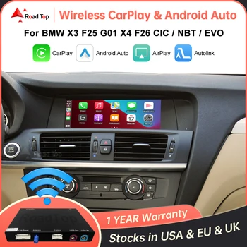 CarPlay inalámbrico para BMW CIC,NBT,EVO System X3, F25, G01, X4, F26, 2011-2020, con Android Mirror Link, AirPlay 1