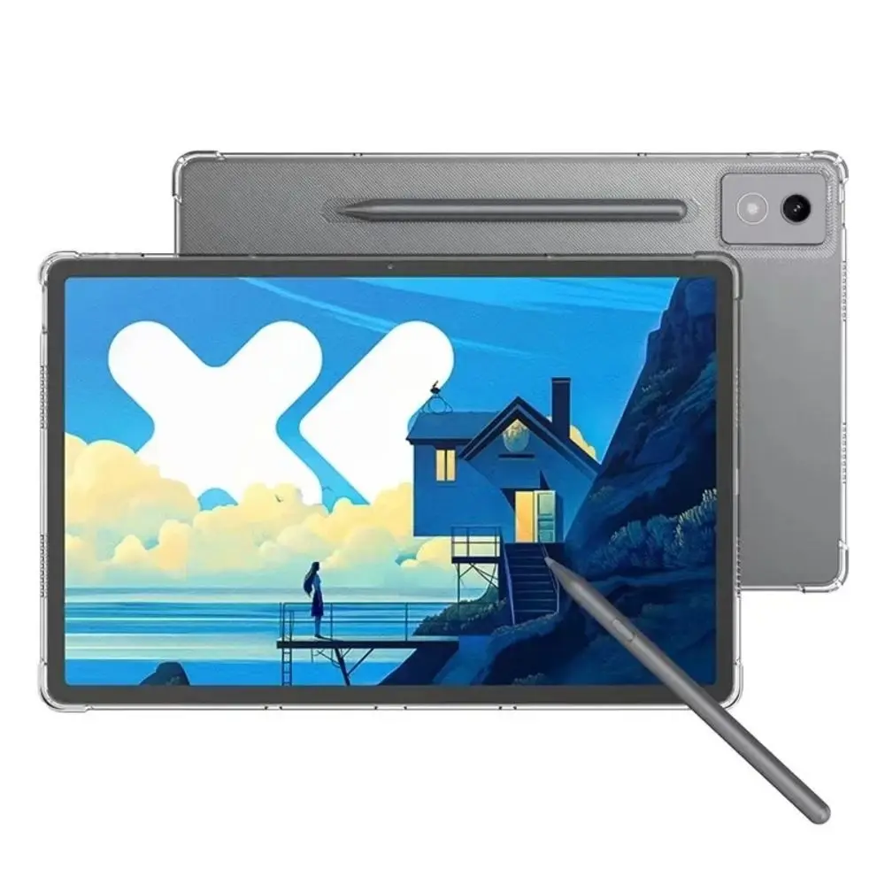 Capa para tablet de 12,7 polegadas para Lenovo Xiaoxin Pad Pro 2025 TPU transparente capa protetora macia à prova de choque