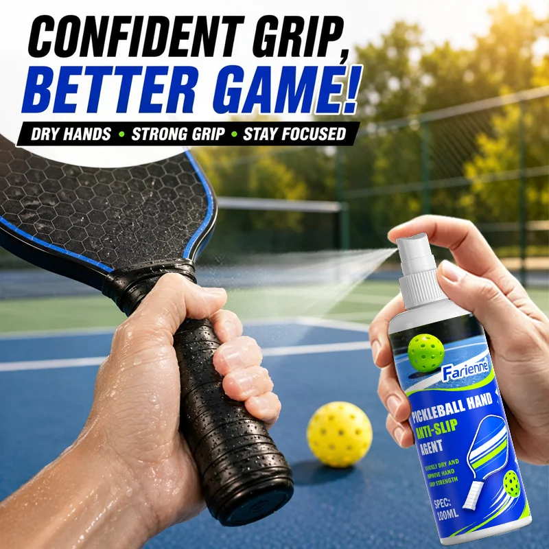 Pickleball Grip Spray 100ml Anti Slip Paddle Handle Grip Enhancer Quick Dry Long Lasting For Pickleball Tennis Badminton Rackets