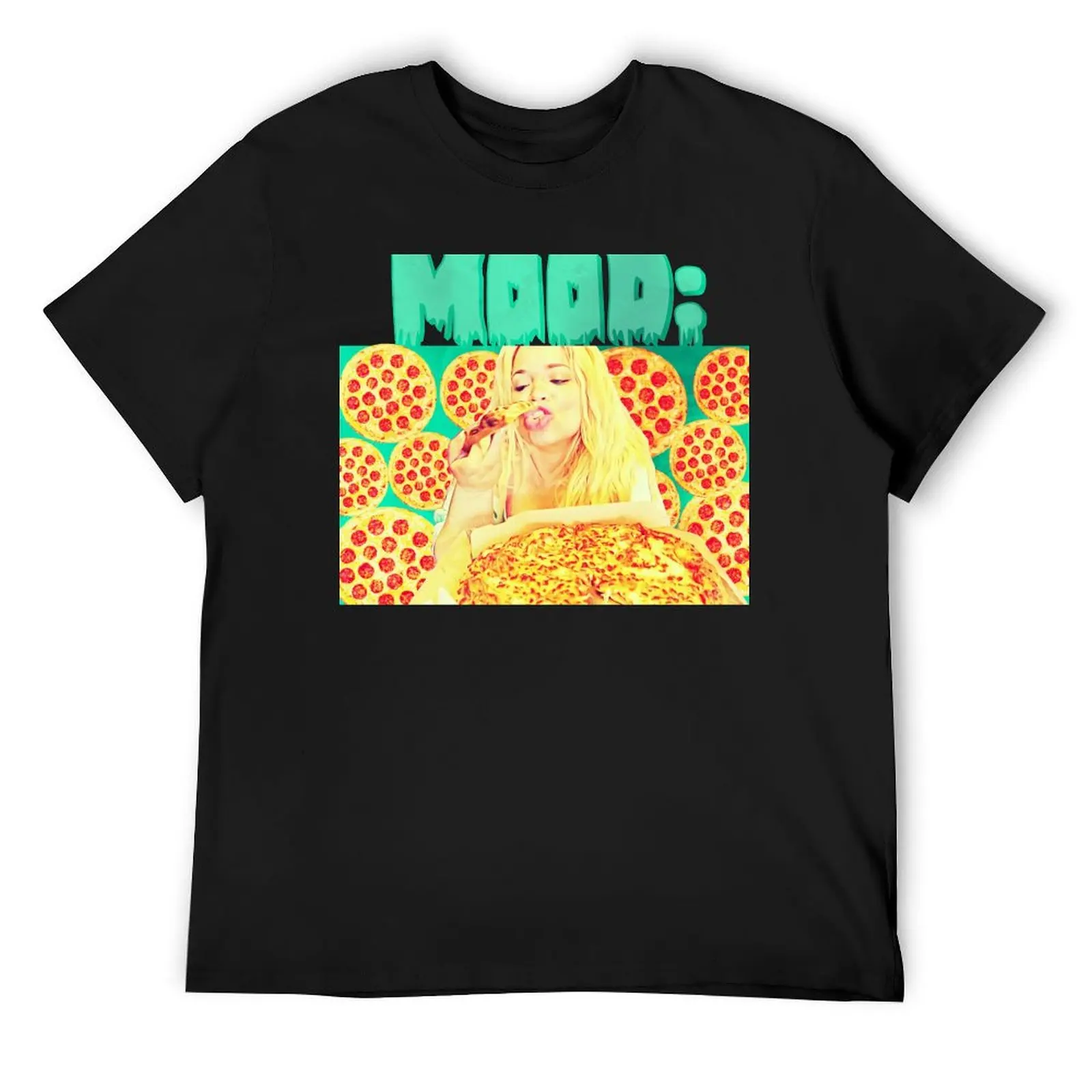 

Mood: Trish eating pizza T-Shirt luxury clothing labubu anime t shirts vintage anime shirt funny shirt cotton mens fashion
