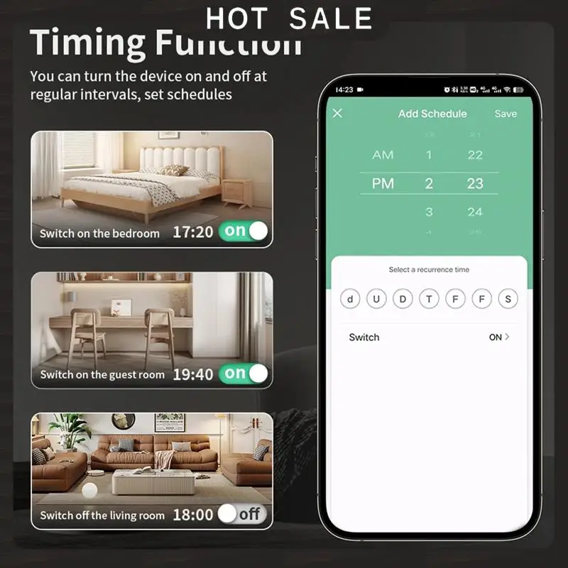 تسليم 24 ساعة Tuya 63A 2P WIFI مقياس الطاقة، مفتاح مرحل دائرة الطاقة الذكي كيلووات ساعة، حماية تيار تسرب الجهد الزائد/تحت