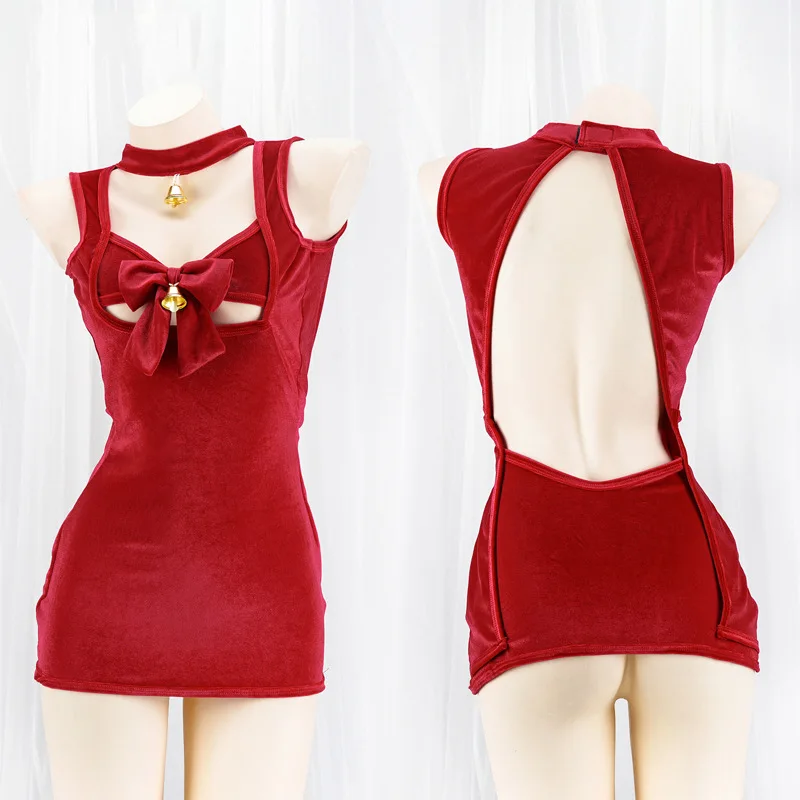 

Новая рождественская пижама серии, подарок, женское красное платье, бикини, нижнее белье, боди, нижнее белье, костюмы для косплея