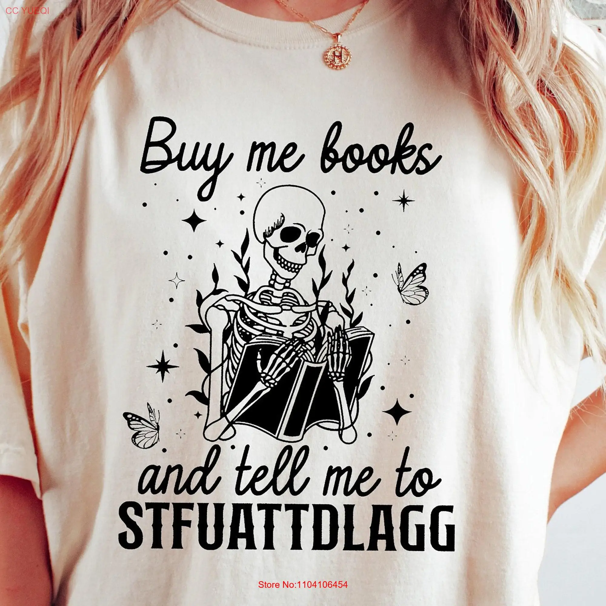 Buy Me Books And Tell STFUATTDLAGG T Shirt Book Lover Reading Aesthetic Librarian long or short sleeves