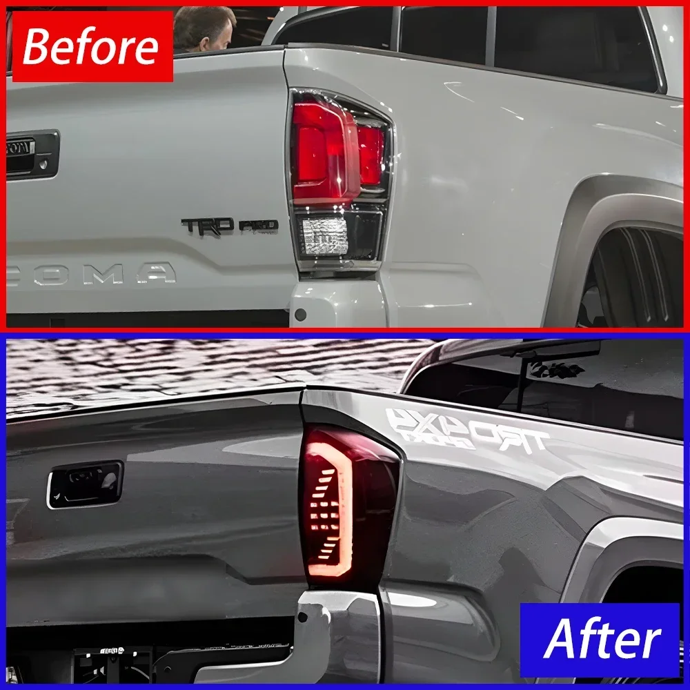 Auto Rear Back Lamps Accessories For Toyota Tacoma 2016-2023 Upgrade High Quality LED Car Taillights Plug and Play Assembly