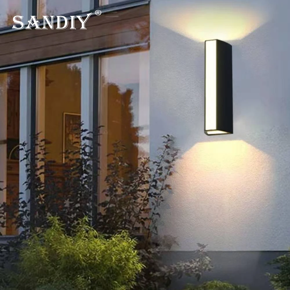 

SANDIY 2025 LED Outdoor Wall Light Housing Modern Simple Villa Courtyard Fence Pillar Cell Doorway Large Project Wash Walls