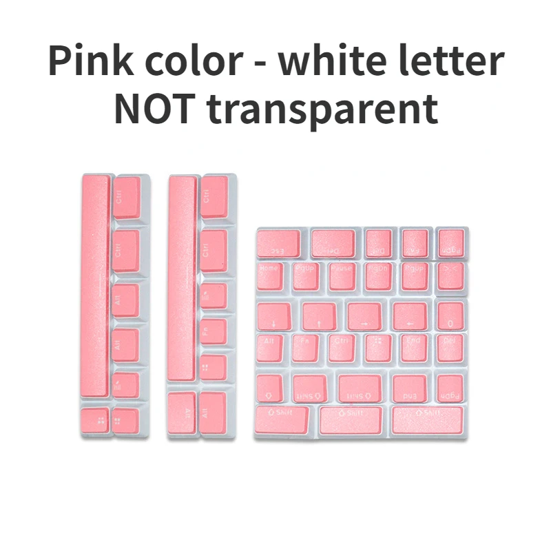 Puding Keycaps Kit suplemen 1.0U 1.25u 1.5U 1.75u tata letak untuk 6.0u Razer 6.5u Corsair Set tutup kunci dengan hitam/putih