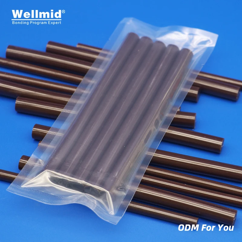 Brown Hot Melt Glue Sticks 7mm 11mm×150mm EVA Material To DIY Tools Artwork Toys Bond Metal Wood For Heat Gun bonding Adhesive