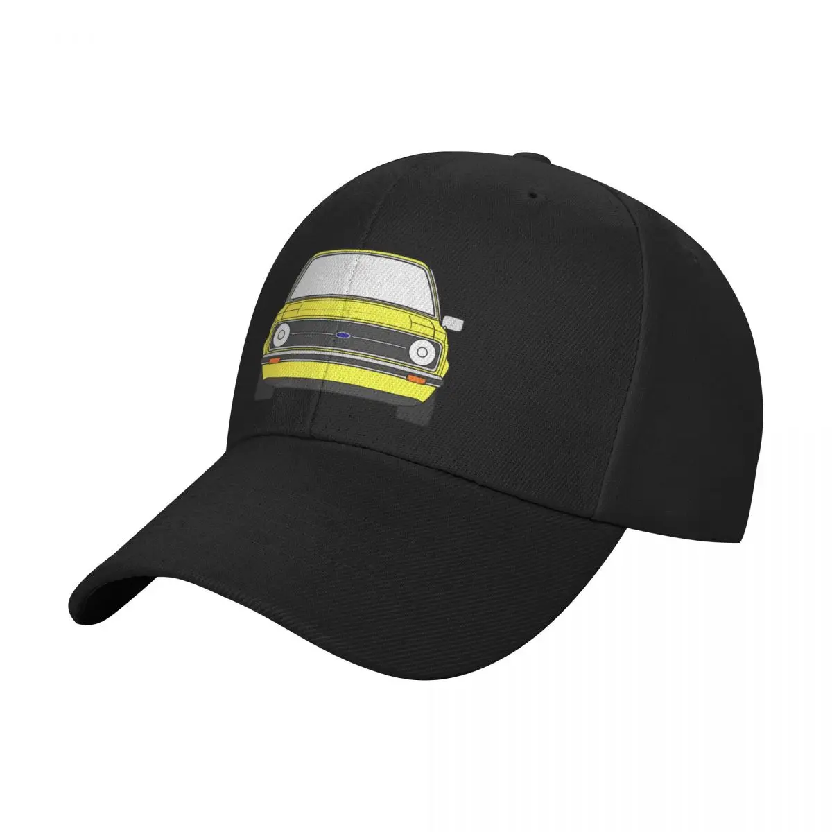 Ford Escort Mk2 signal yellow color Baseball Cap western Hat Rave Trucker Hats For Men Women's