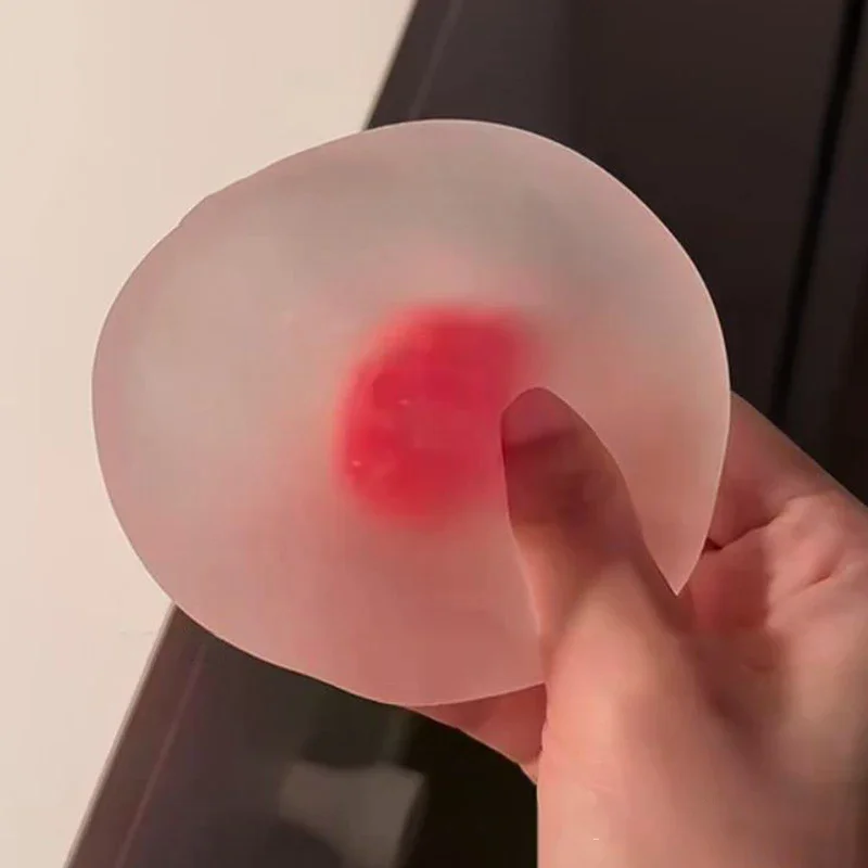 1 Piece Relieve Stress And Vent Anger Props Strawberry Mochi Squeeze Toys Slow Rebound Stress Relief Toy For Friends