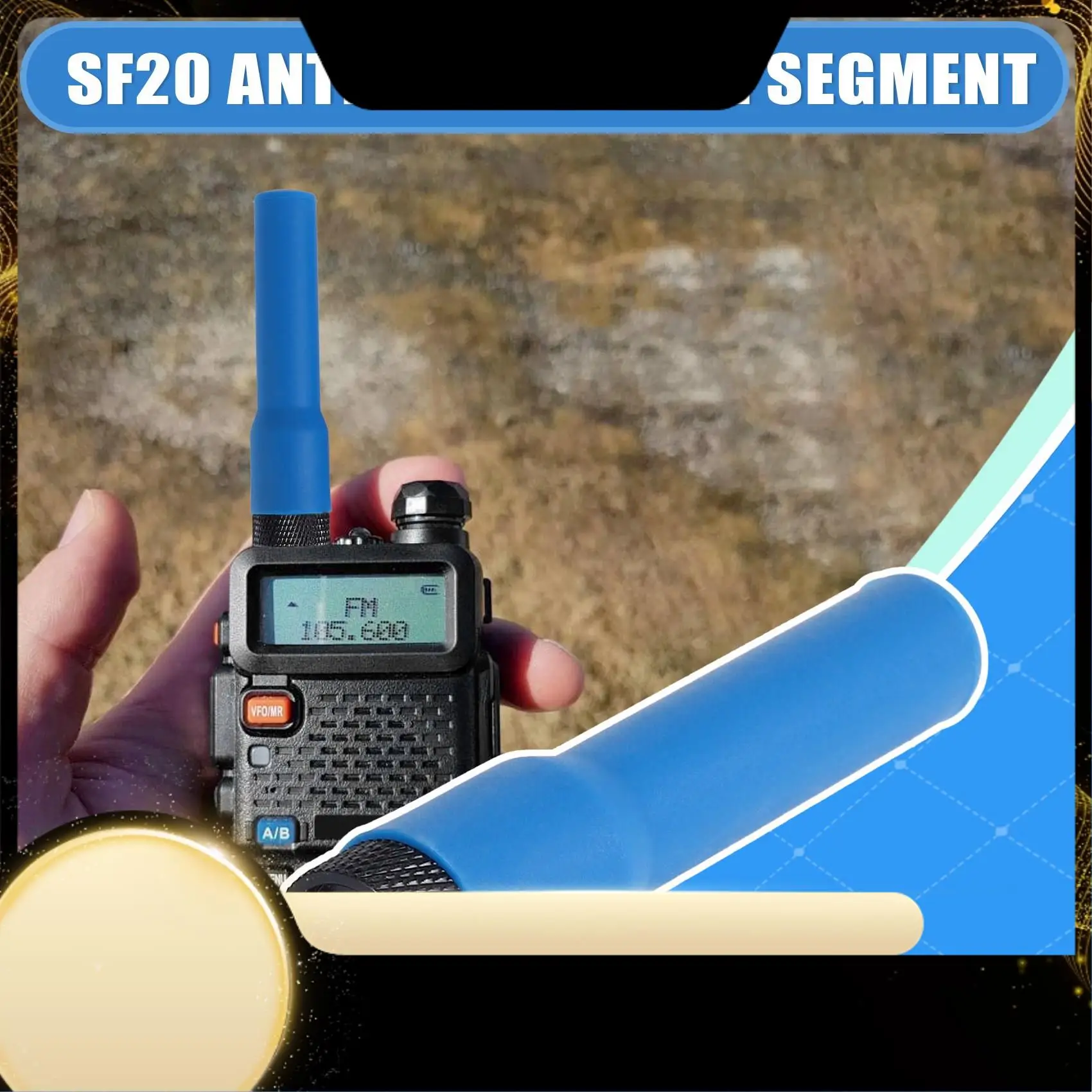 

Мягкая антенна для рации SF-20 Мини-короткая антенна SMA-F Двухдиапазонная УКВ УВЧ для радио UV-K6 UV-21 UV-17 UV-18Pro Max