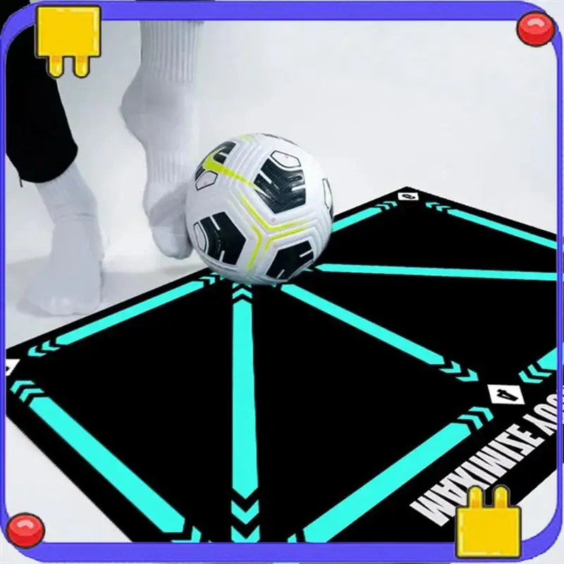 

Football Footstep Training Mat,Soccer Training Mat,Anti-Skid Shock Absorption Training Mat Durable Easy To Use