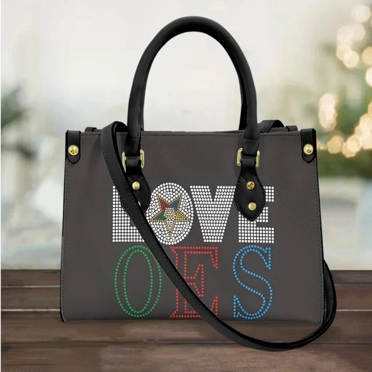 

Женские сумки Love Order of The East Star с принтом, винтажная сумка-мессенджер из искусственной кожи с длинным ремнем, рождественский подарок 2024