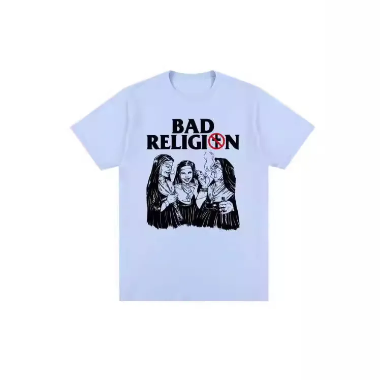 

Новая мужская футболка в стиле ретро Bad Religion в стиле панк-рок, американская повседневная уличная футболка
