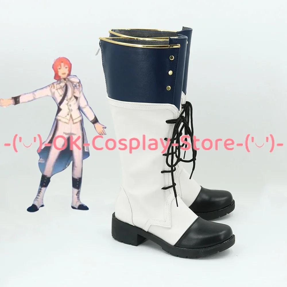 Game Ensemble Stars RankA Bloom Saegusa Ibara Cosplay Shoes Halloween Carnival Boots Anime PU Leather Shoes Custom Made