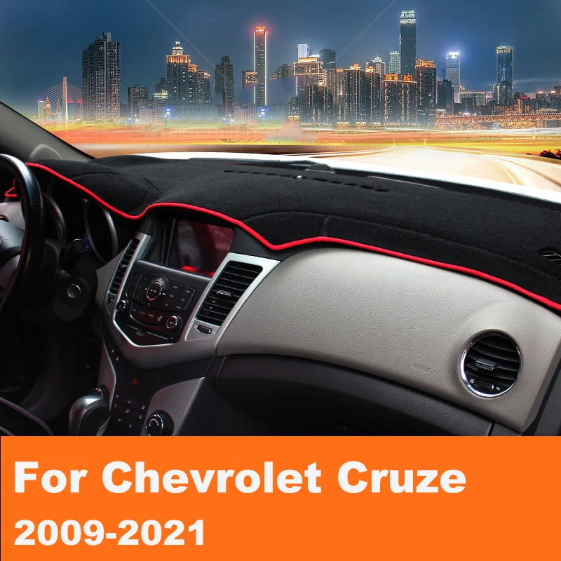 Car dashboard Avoid light pad Instrument platform desk cover Mats Carpets For Chevrolet Cruze J300 J400 2009-2018 2019 2020 2021 view 2