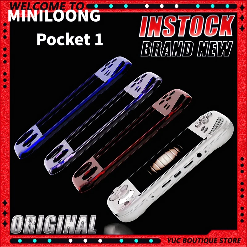 MINILOONG POCKET 1 Handheld Game Console 4'' IPS Screen HD Output Open Source Systems OTA Upgrades LOONG OS New Console POCKET1