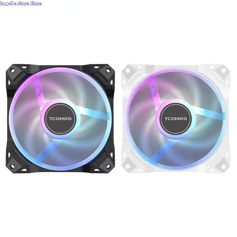 

D0UA 120mm Radiator Fan 35.7dB Quiet Operation 4.32W Power 4Pin PWM Control 30mm Thickness