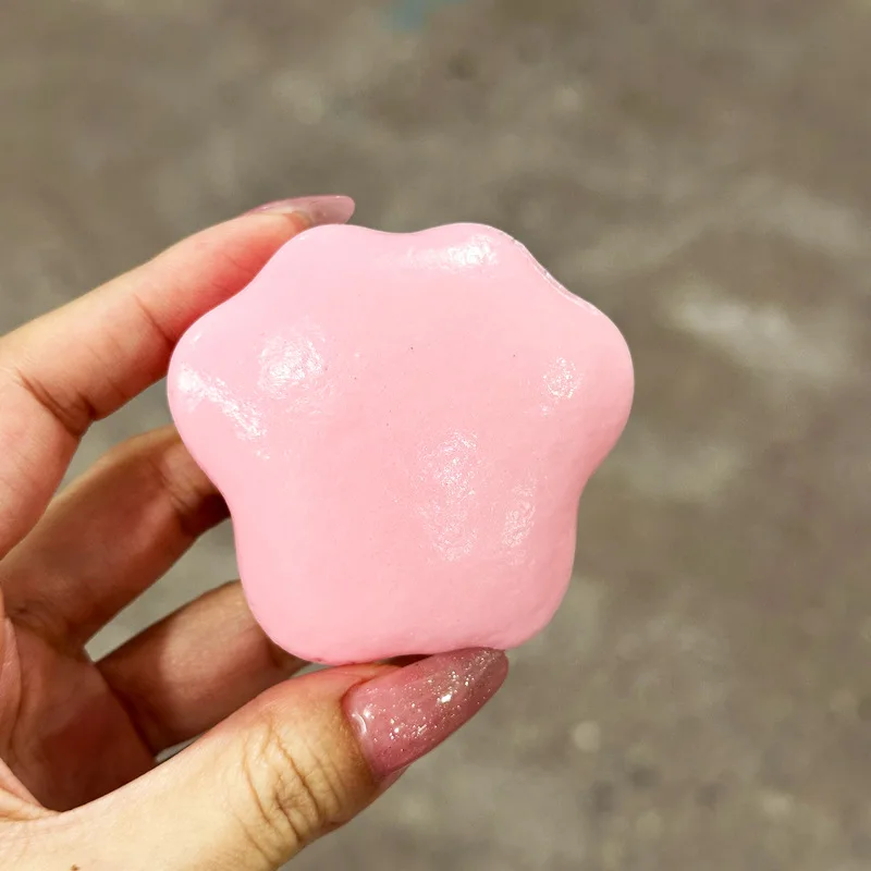 Ins น่ารักครีมสตรอเบอร์รี่ Cat Paw PU Super Slow Rebound ของเล่นนุ่มเหนียวเค้กบีบ Cat Paw เปียกนุ่มความเครียดบรรเทาของเล่น