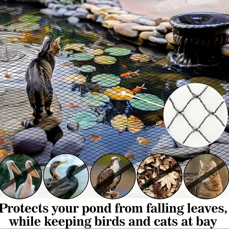 

Home Pond Net Cover Pond Flower Pot Landscape Plastic Mesh Cover Vegetable Fruit Fish Swimming Pool Protective Net Cover
