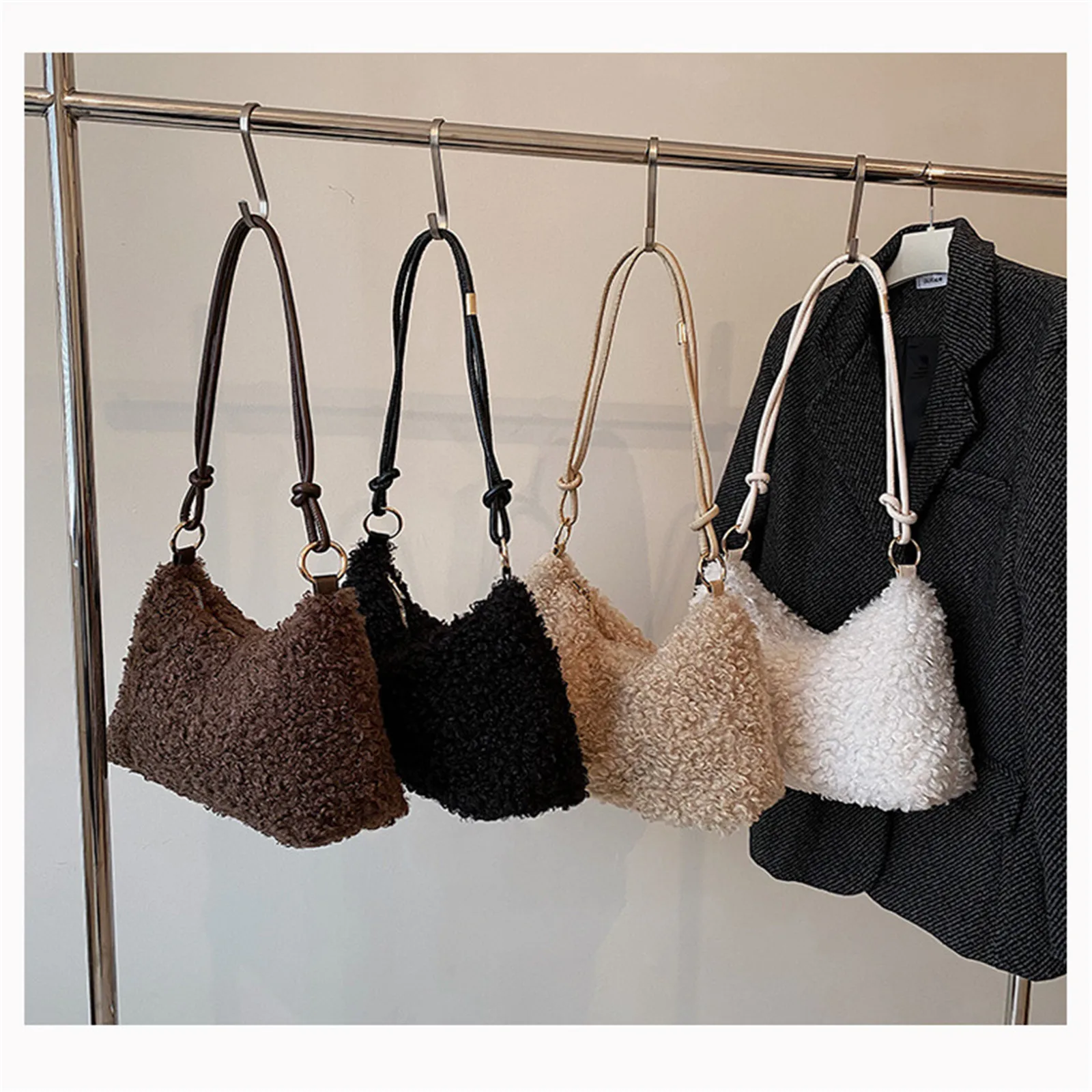Thumbnail 2 - #57 Faux Fur Shoulder Bags Deals & Discounts