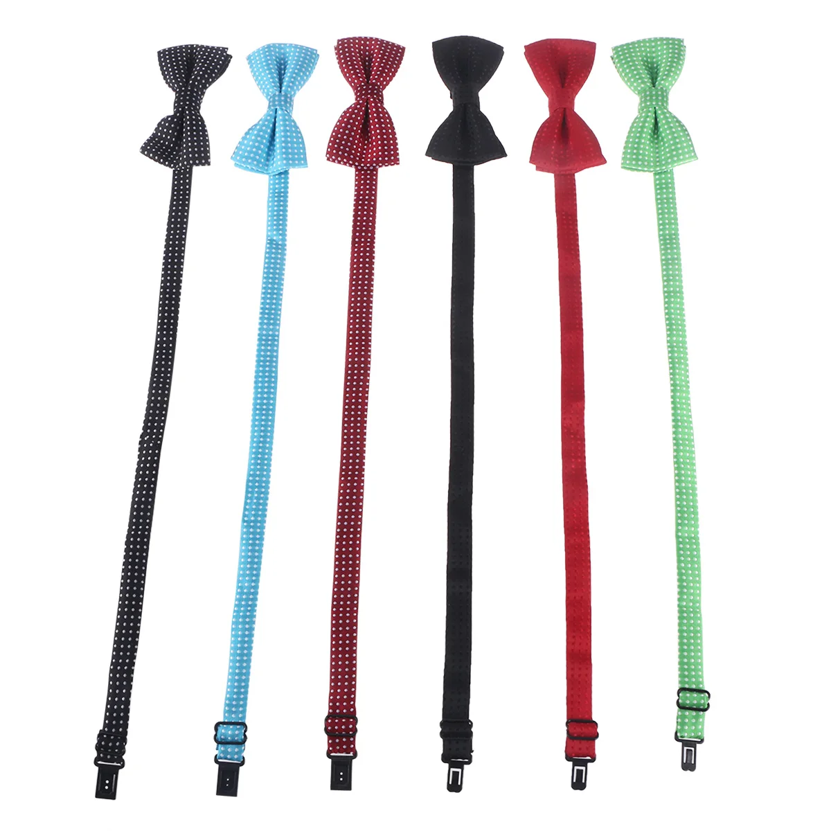 

6pcs Pet Bow Tie Pet Collar Dot Bow Tie Collar Adjustable Dog Choker Cat Necklace Decoration Lovely Fashion Difference