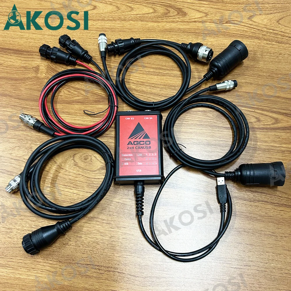 For AGCO OEM Massey Interface Electronic Diagnostic Tool use for AGCO CANUSB EDT Heavy Duty Agricultural Diagnosis Scanner