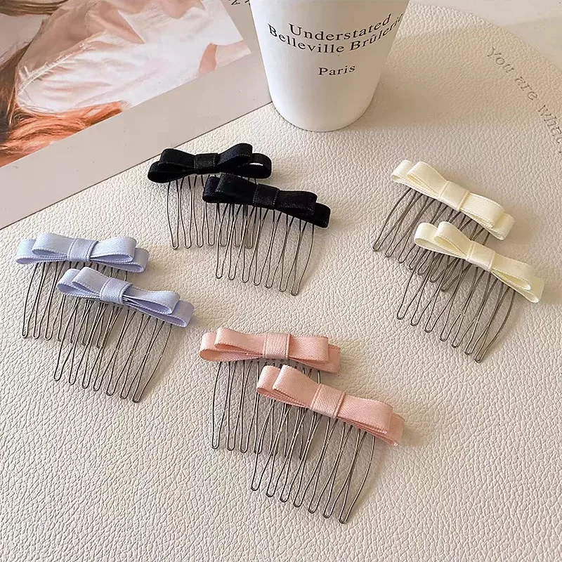 

1PC Korean Fashion Sweet Ballet Bowtie Hair Comb French Hairpin Girl Barrettes Sidebangs Hair Pin Female Hair Styling Decors