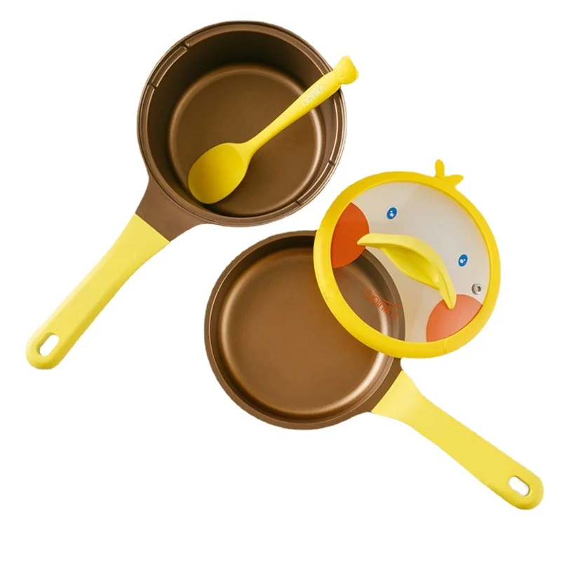 

Cute Duckling Soup Pot - Non-Stick Cooking Pot for Baby Food, Milk and Porridge