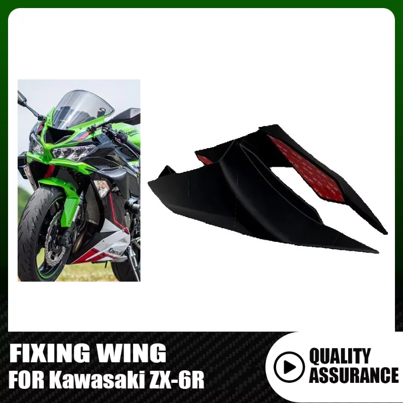 

Motorcycle Fixed Wing For KAWASAKI Ninja636 ZX-6R NINJA 636 ZX 6R 2019 2020 2021 2022 2023 Aerodynamic Spoiler Winglets Fairing