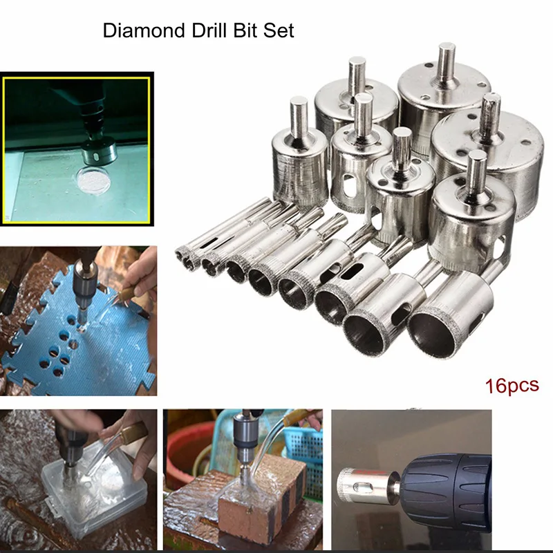 1PC 6-60mm 8mm 28mm Marble Opener Diamond Core Bit Hole Saw Drill Bit For Marble Granite Brick Tile Ceramic Concrete Drilling