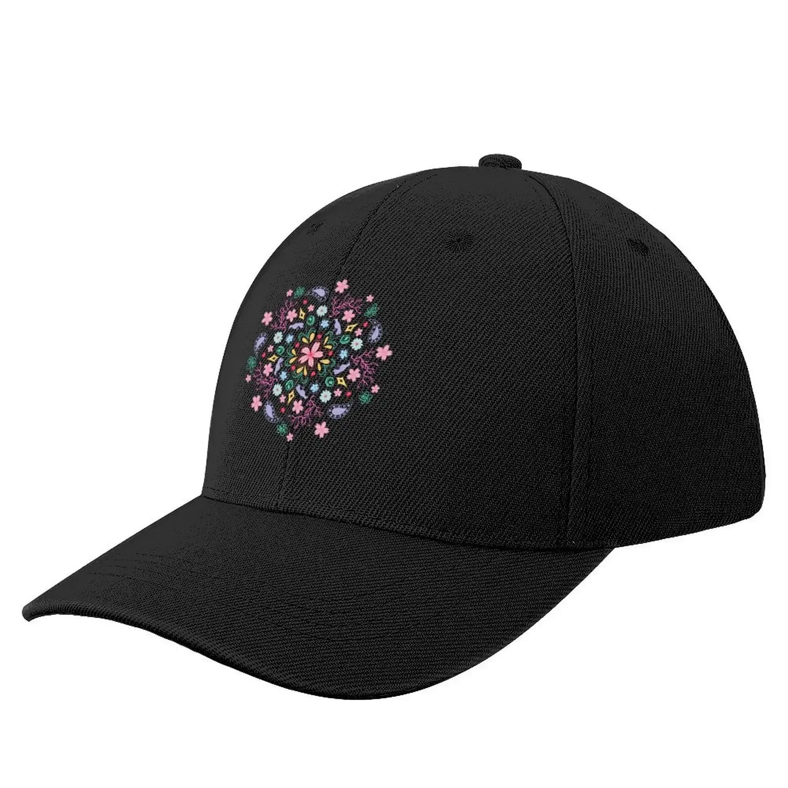 Gorra de béisbol Sakura Cherry Blossom con estampado Floral verde azulado y rosa, gorra de lujo para mujer, gorra de golf, sombrero de golf genuino para hombres y mujeres