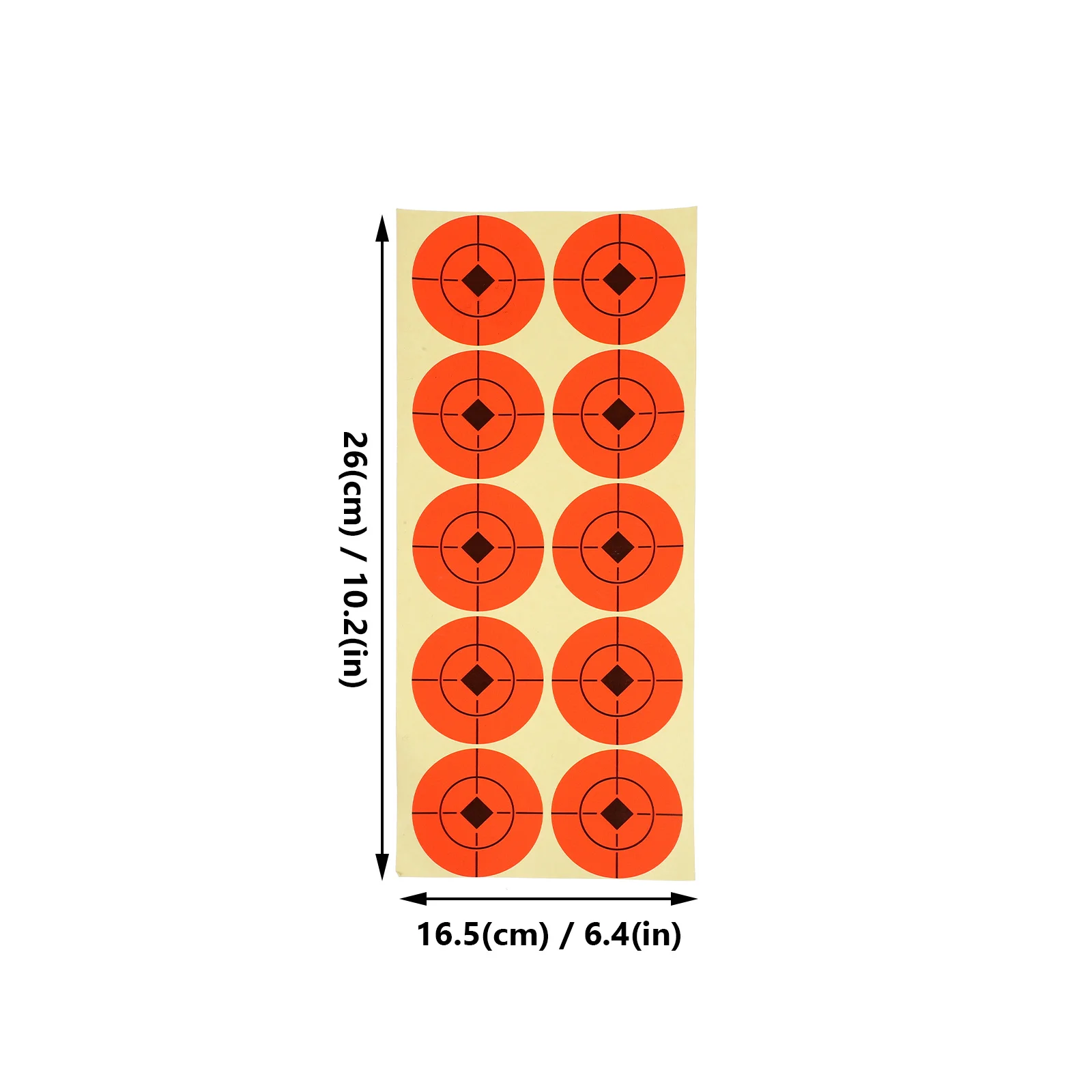 25 ورقة من ملصقات الرماية الورقية للتدريب على الرماية، ملصقات مطبوعة عالية الوضوح لممارسة الهدف الداخلي والخارجي