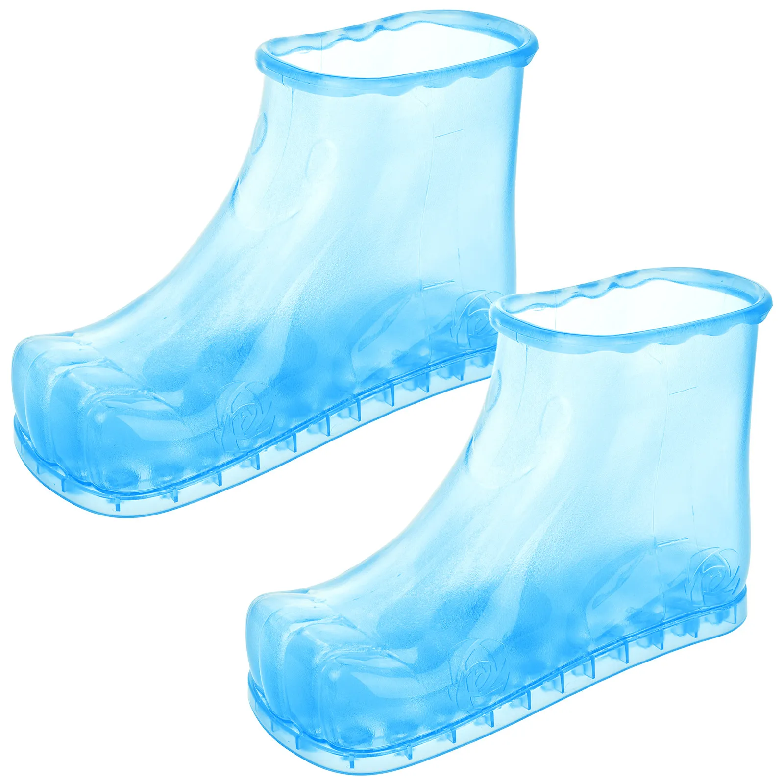 

Blue Foot Bath Shoes High Top Foot Soaking Boots Relaxing Pedicure Spa Massage Home Tub Bath Basin Liner Bag Pedicure Boots