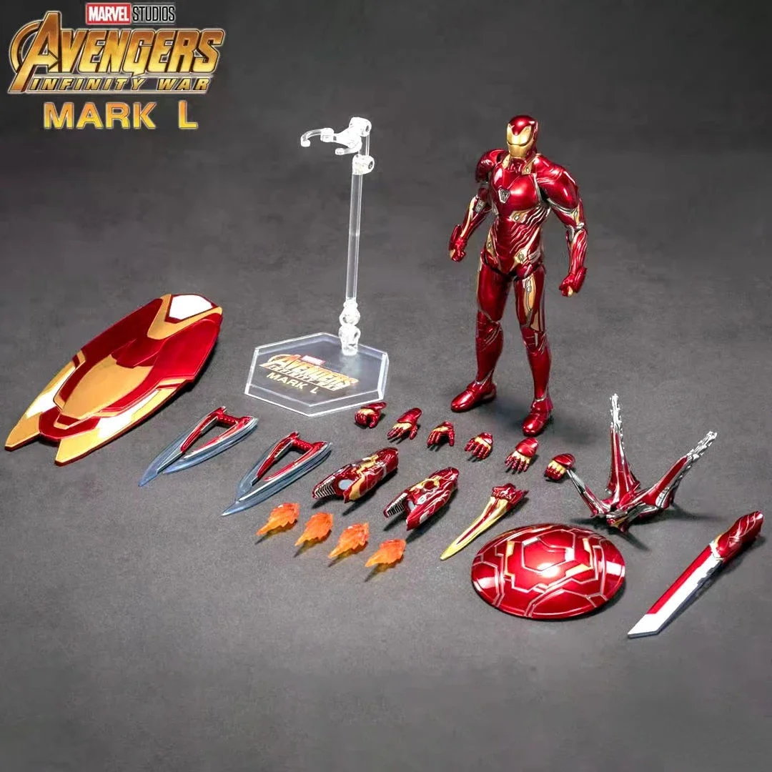 Disney Marvel Original Iron Man MK1 MK2 MK3 MK4 MK5 MK6 MK7 MK42 7 "figura de acción coleccionable Iron Man juguete para niños regalo de cumpleaños