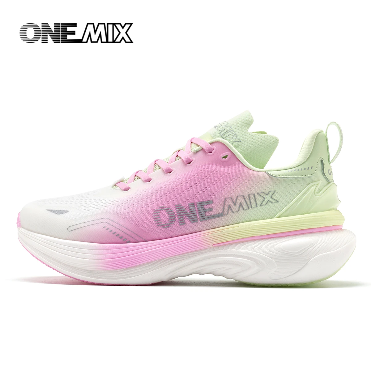 ONEMIX New Shock-Absorbing and Wear-Resistant Man Running Shoes Fashionable Fitness Women Sports Shoes Lightweight Road Shoes