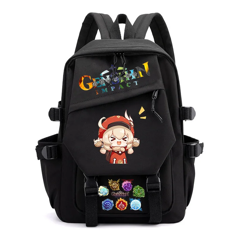 Genshin Impact various colors of casual bags boys and girls bags cartoon printing backpack children backpack youth student schoo