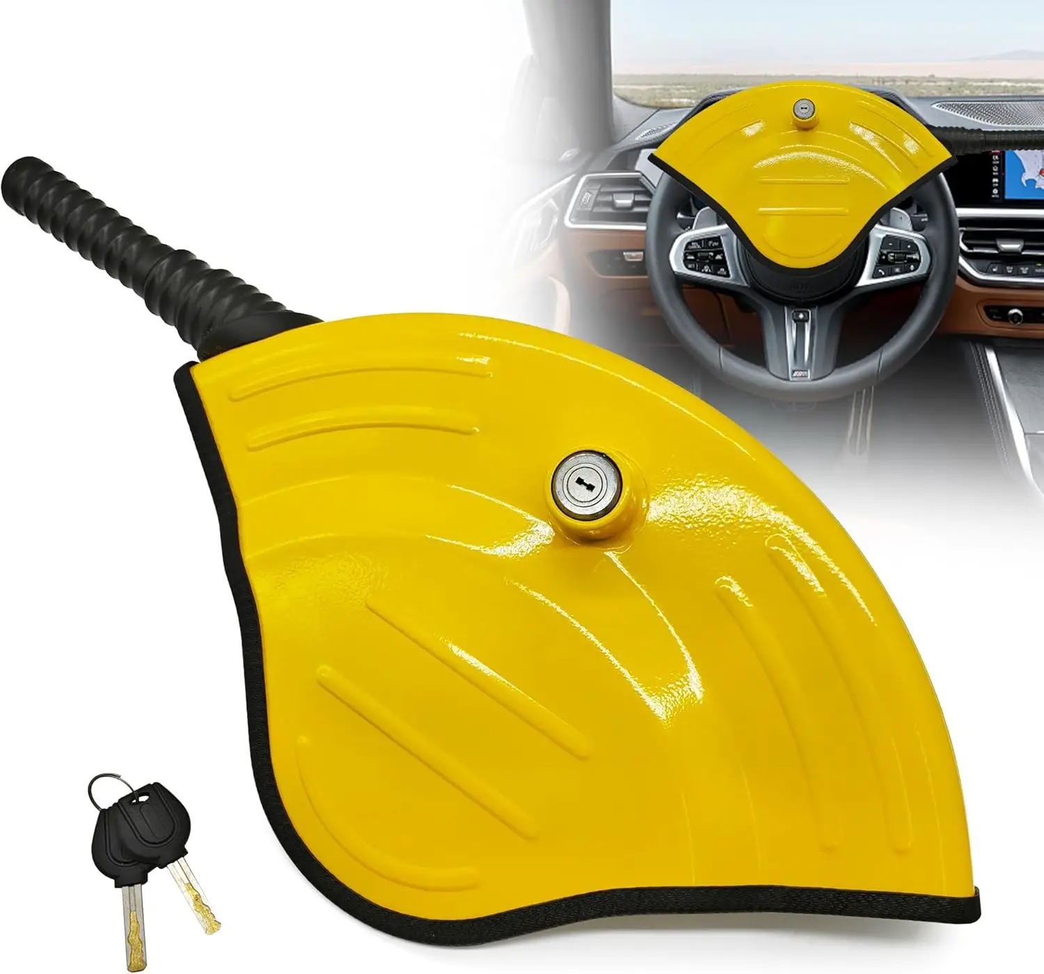 Steering Wheel Lock Anti Theft Devices Half Cover Trailer Lock