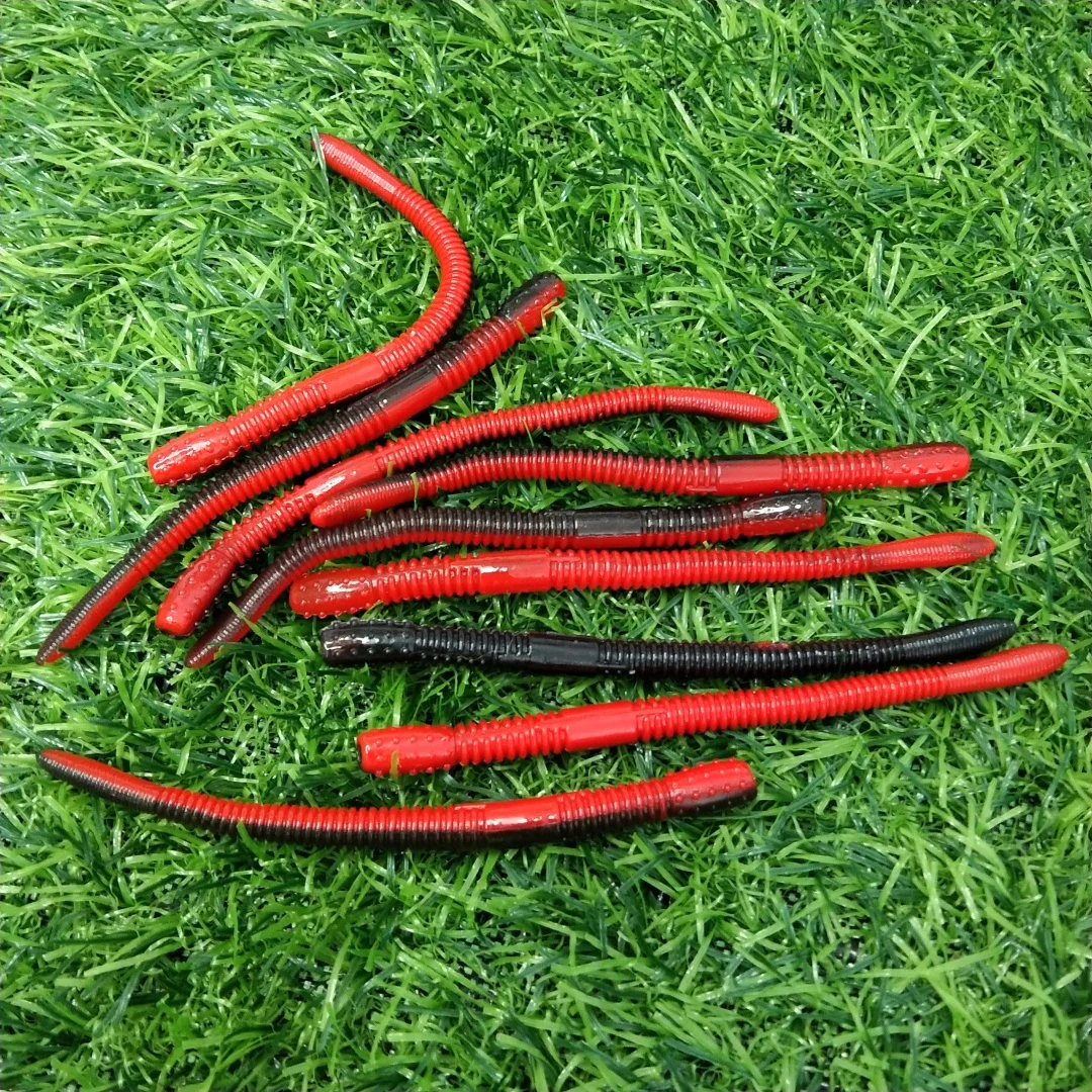 20 قطعة 13 سنتيمتر/3.6 جرام 10 سنتيمتر/1.8 جرام لينة الذيل الصيد إغراء الموضوع مزيج اللون سيليكون لينة إغراء مريب رائحة الاصطناعي الصيد السحر